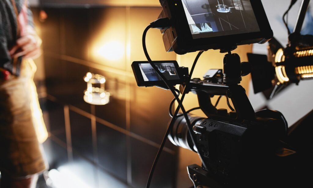 Professional video-production camera